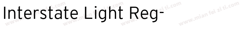 Interstate Light Reg字体转换